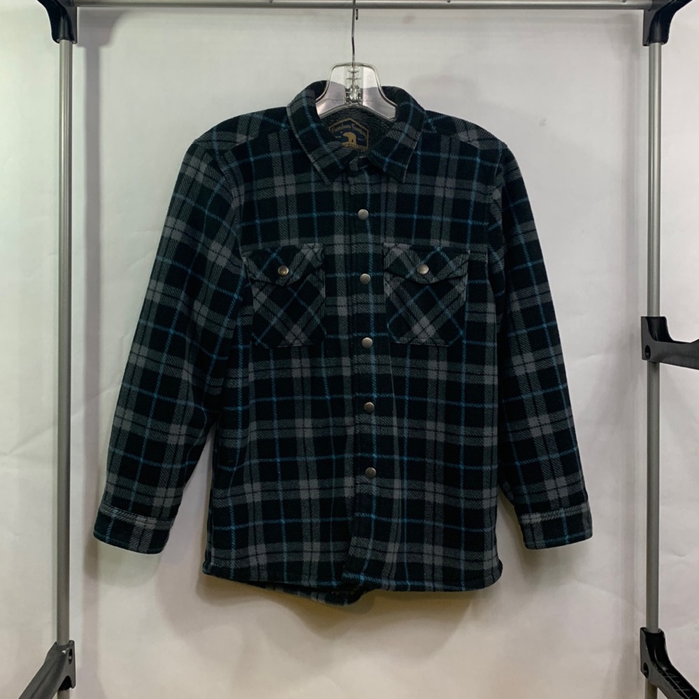 Freedom Foundry youth boys (L) plaid shirt fleece lined